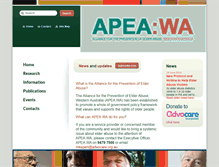 Tablet Screenshot of apeawa.advocare.org.au